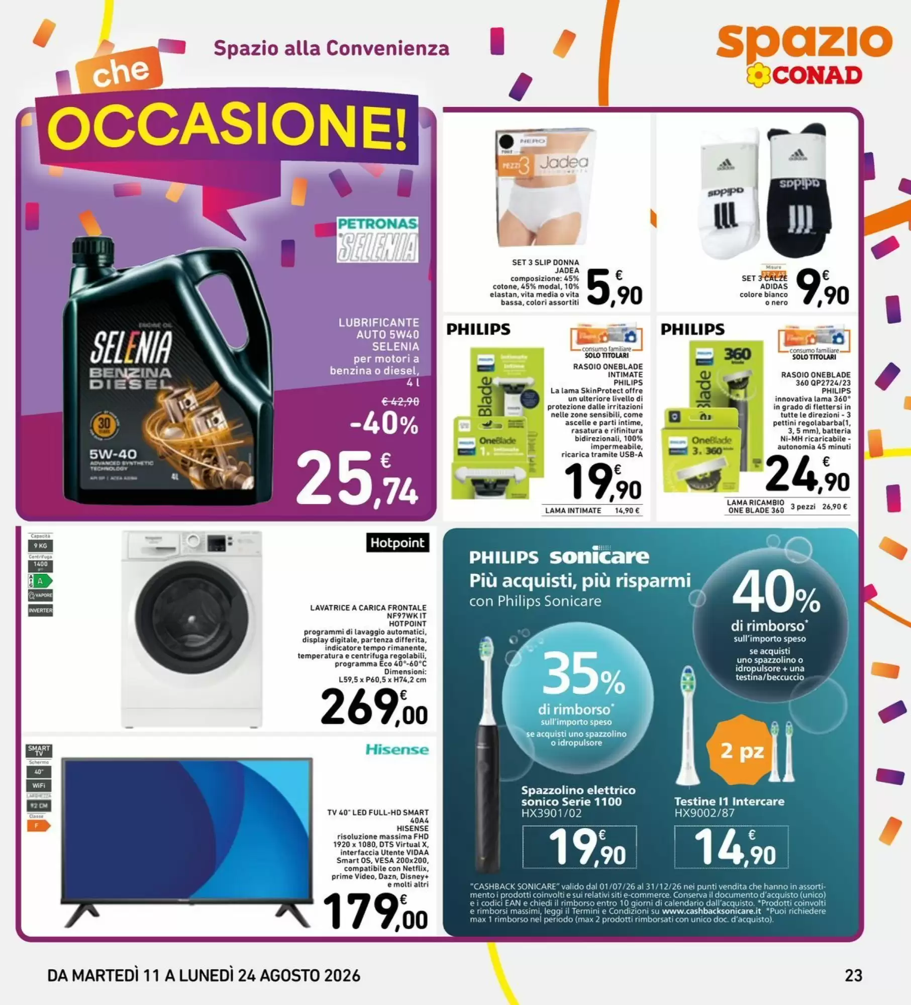 Volantino Spazio Conad Dal 11 Agosto Al 24 Agosto 2026 Anteprima - Immagine 1 Dal 11 Agosto