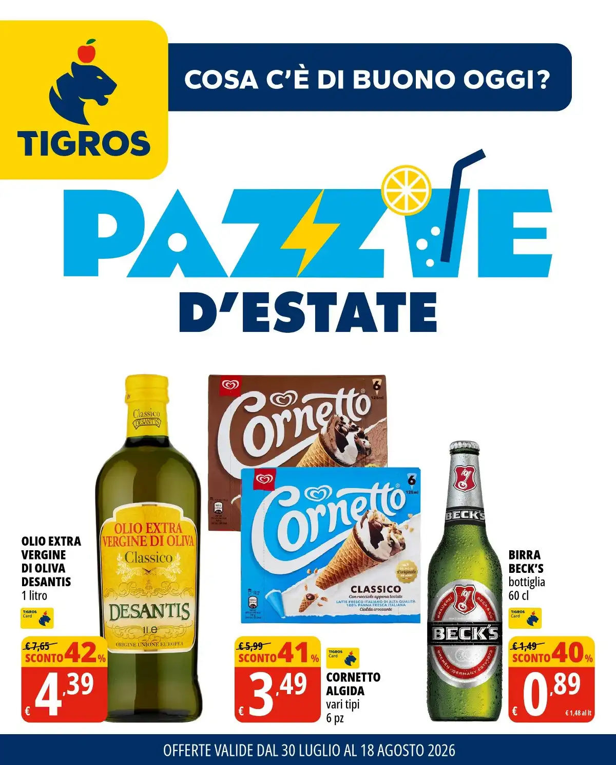 Volantino Tigros Nuovo Dal 30 Luglio Al 18 Agosto 2026 Anteprima - Immagine 1 Dal 30 Luglio