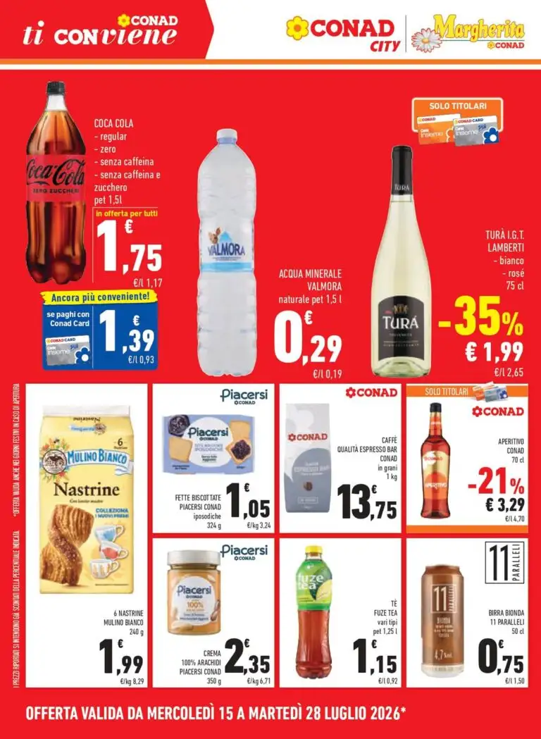 Volantino Conad Dal 29 Luglio Al 11 Agosto 2026 Anteprima - Immagine 2 Conad City Dal 15 Luglio