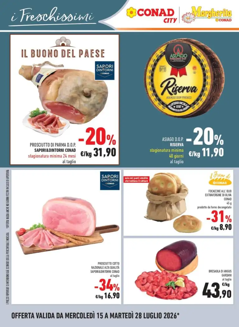 Volantino Conad Dal 29 Luglio Al 11 Agosto 2026 Anteprima - Immagine 2 Conad City Dal 15 Luglio