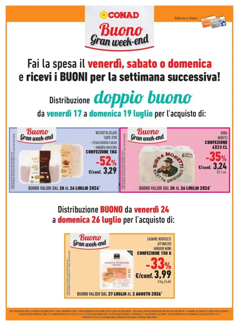 Volantino Conad Dal 29 Luglio Al 11 Agosto 2026 Anteprima - Immagine 2 Conad City Dal 15 Luglio