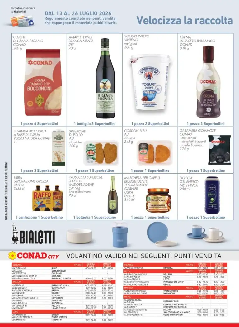 Conad City Dal 15 Luglio