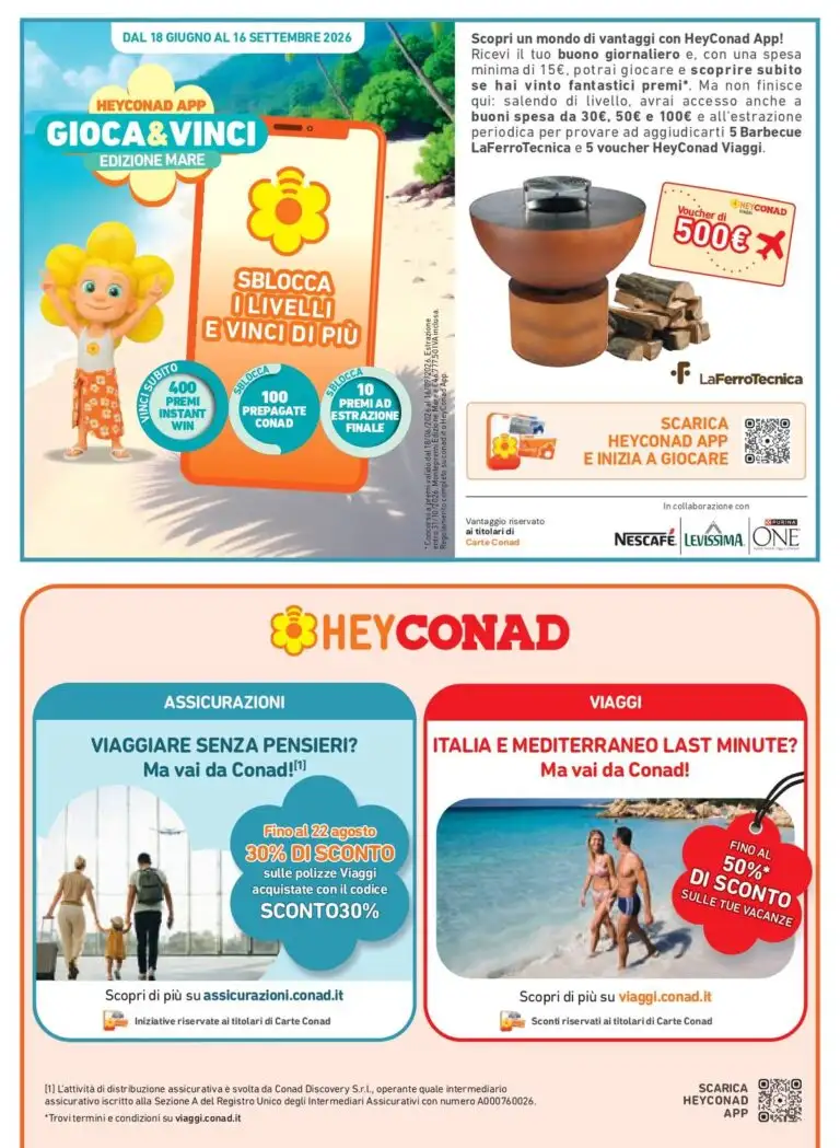 Volantino Conad Dal 29 Luglio Al 11 Agosto 2026 Anteprima - Immagine 1 Conad City Dal 15 Luglio
