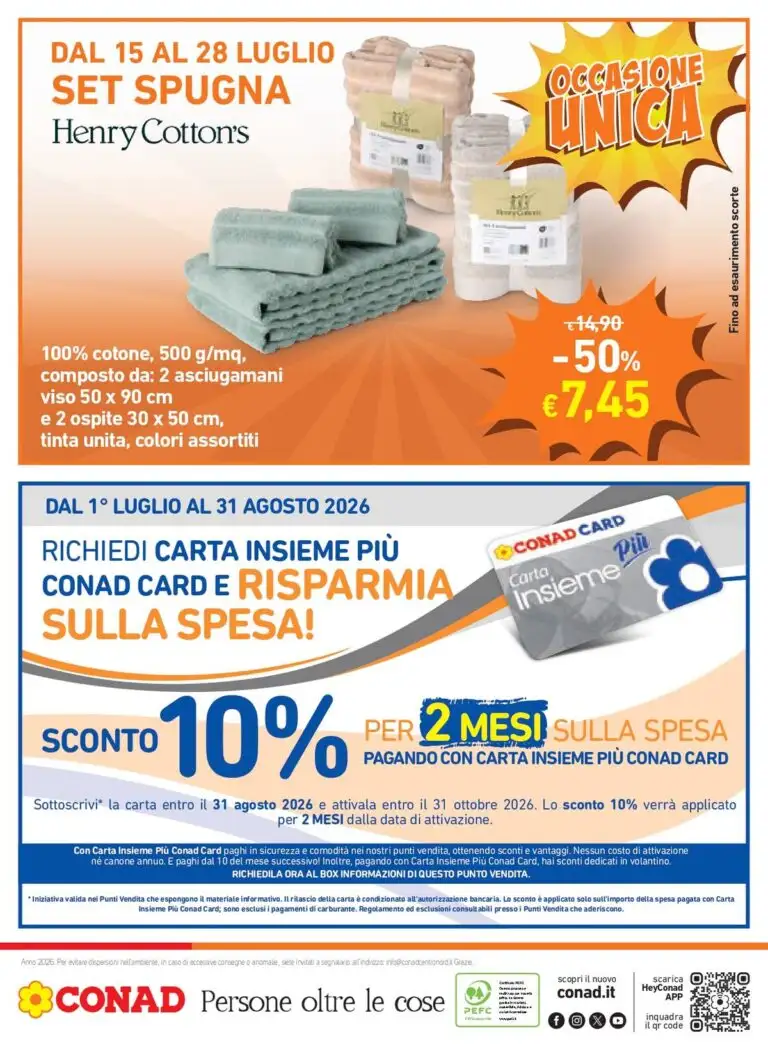 Volantino Conad Dal 29 Luglio Al 11 Agosto 2026 Anteprima - Immagine 2 Conad City Dal 15 Luglio
