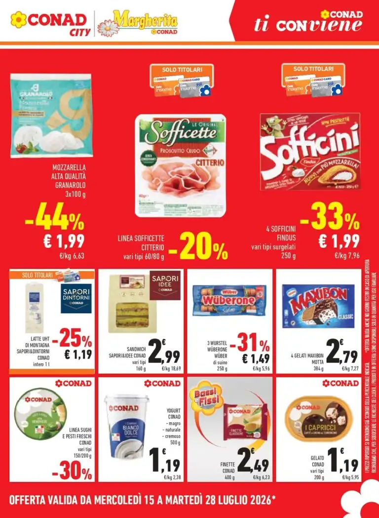 Conad City Dal 15 Luglio