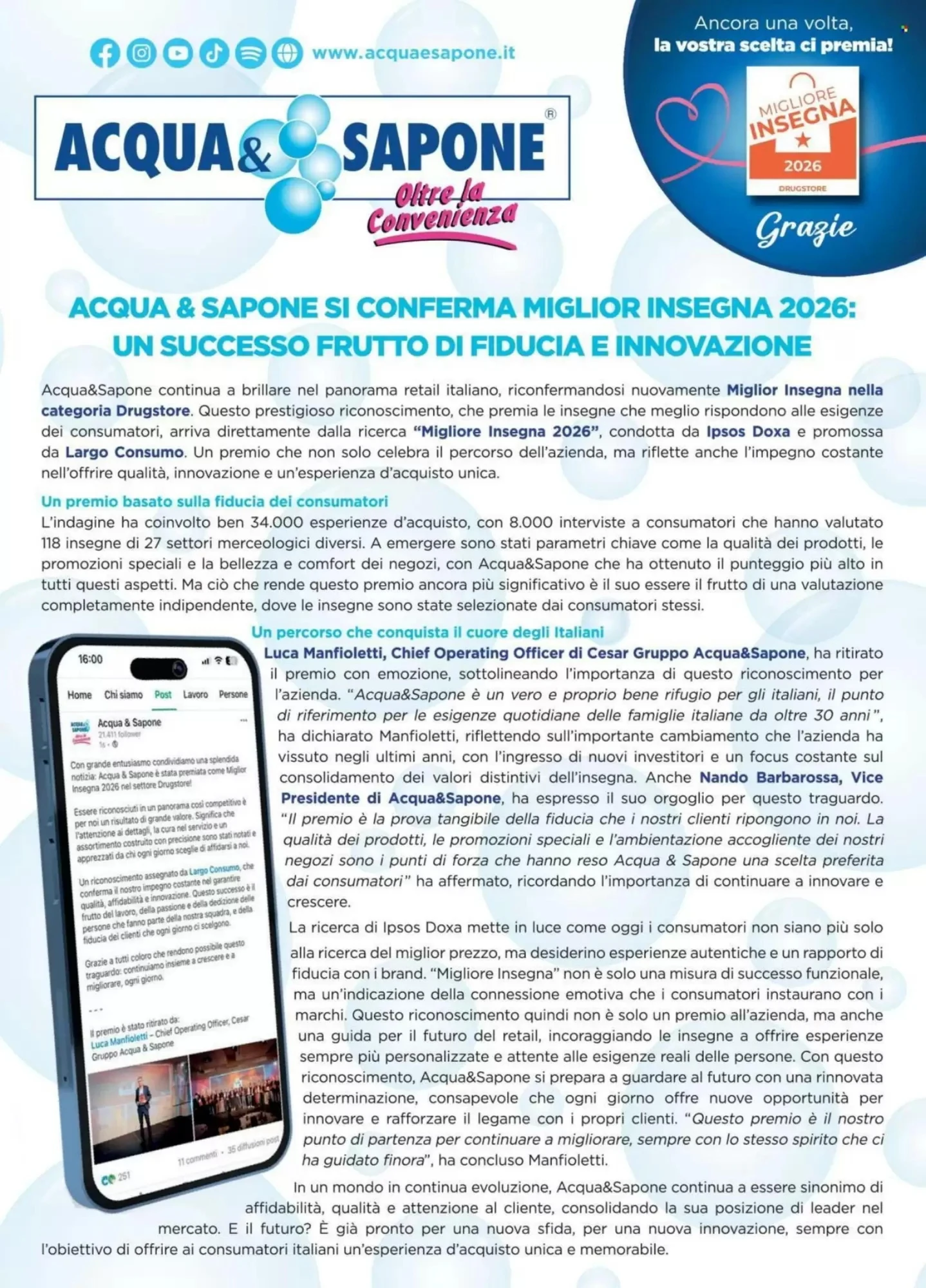 Volantino Acqua &Amp; Sapone Nuovo Dal 14 Settembre Al 23 Settembre 2026 Anteprima - Immagine 2 Dal 30 Agosto