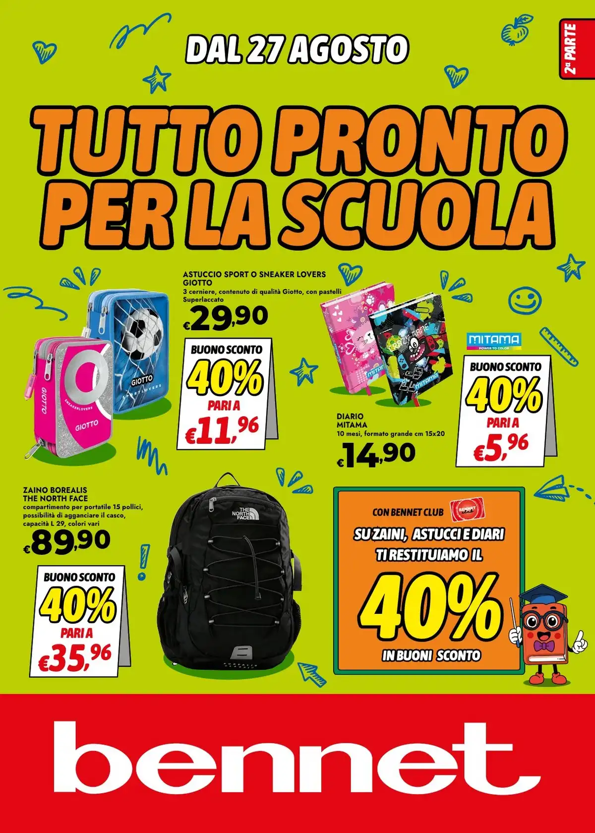Volantino Bennet Nuovo Dal 27 Agosto Al 9 Settembre 2026 Anteprima - Immagine 1 Dal 27 Agosto Scuola