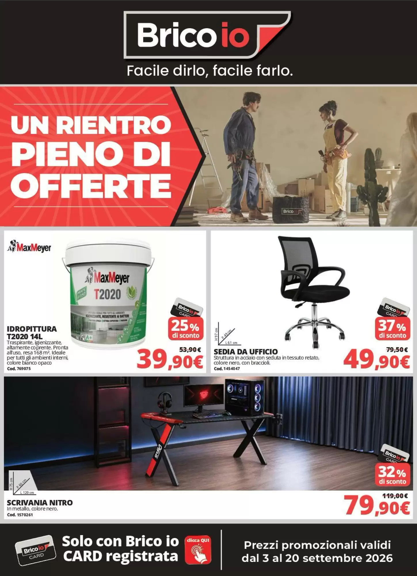 Volantino Brico io nuovo dal 3 settembre al 27 settembre 2026 anteprima - Immagine 1 dal 3 settembre