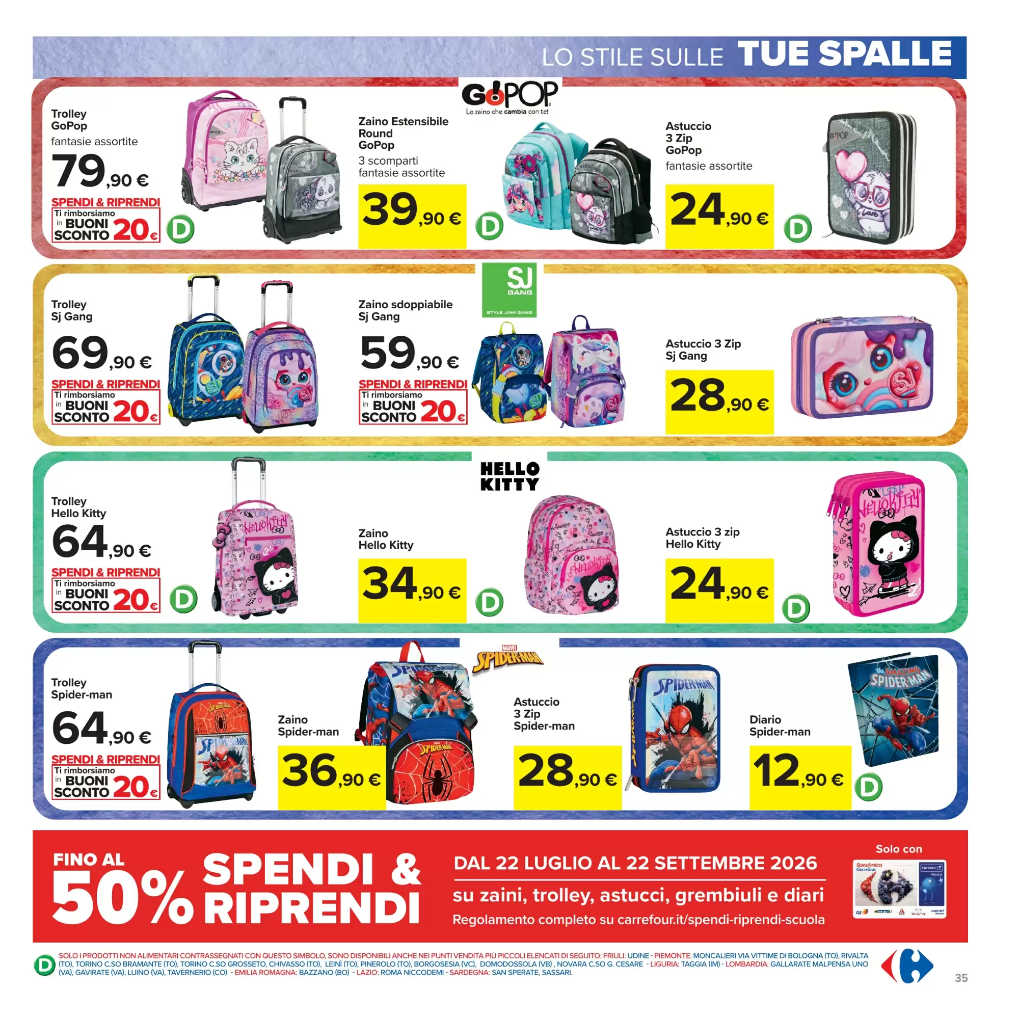 Dal 4 Settembre