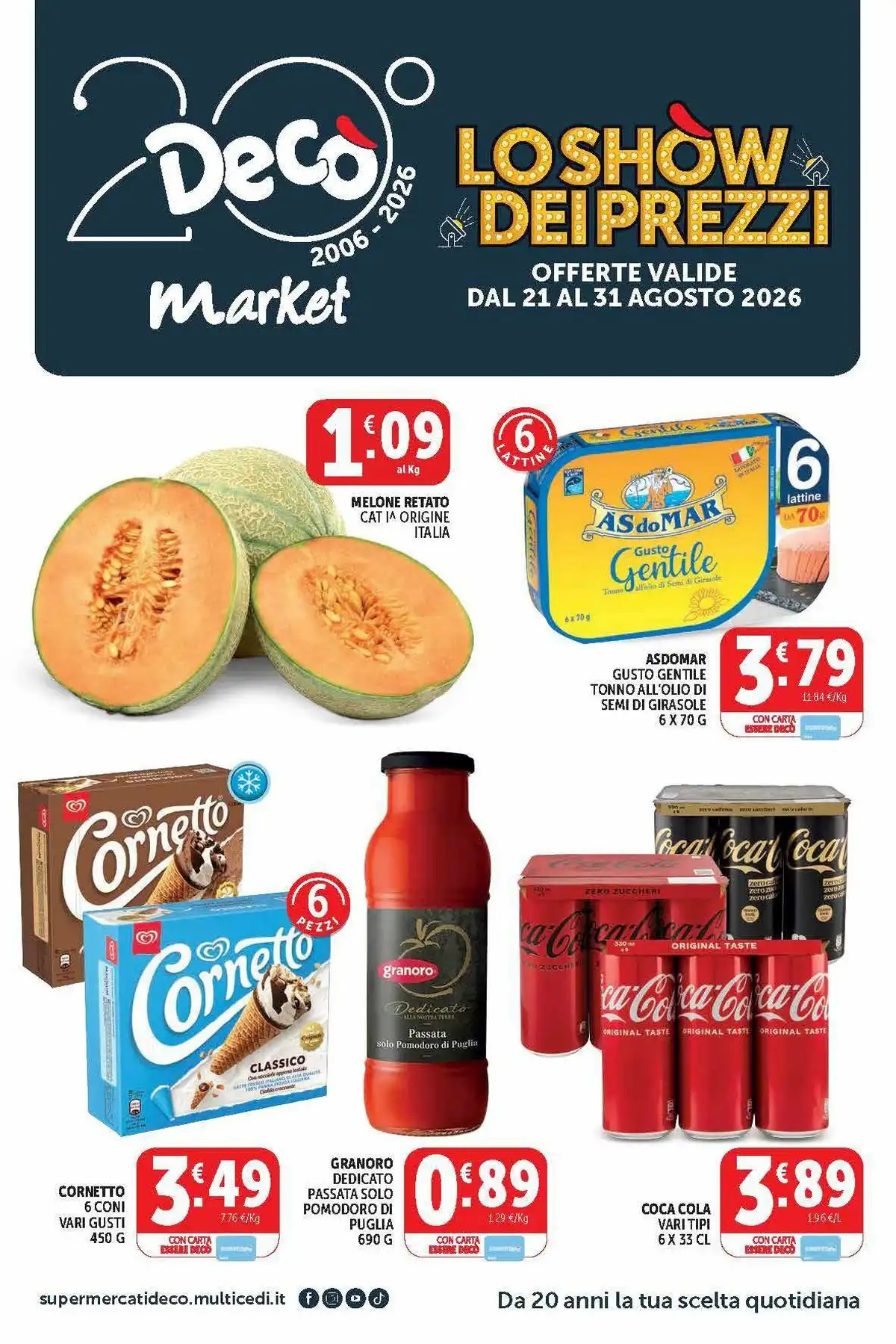 Volantino Decò Market Dal 21 Agosto Al 31 Agosto 2026 Anteprima - Immagine 1 Dal 21 Agosto