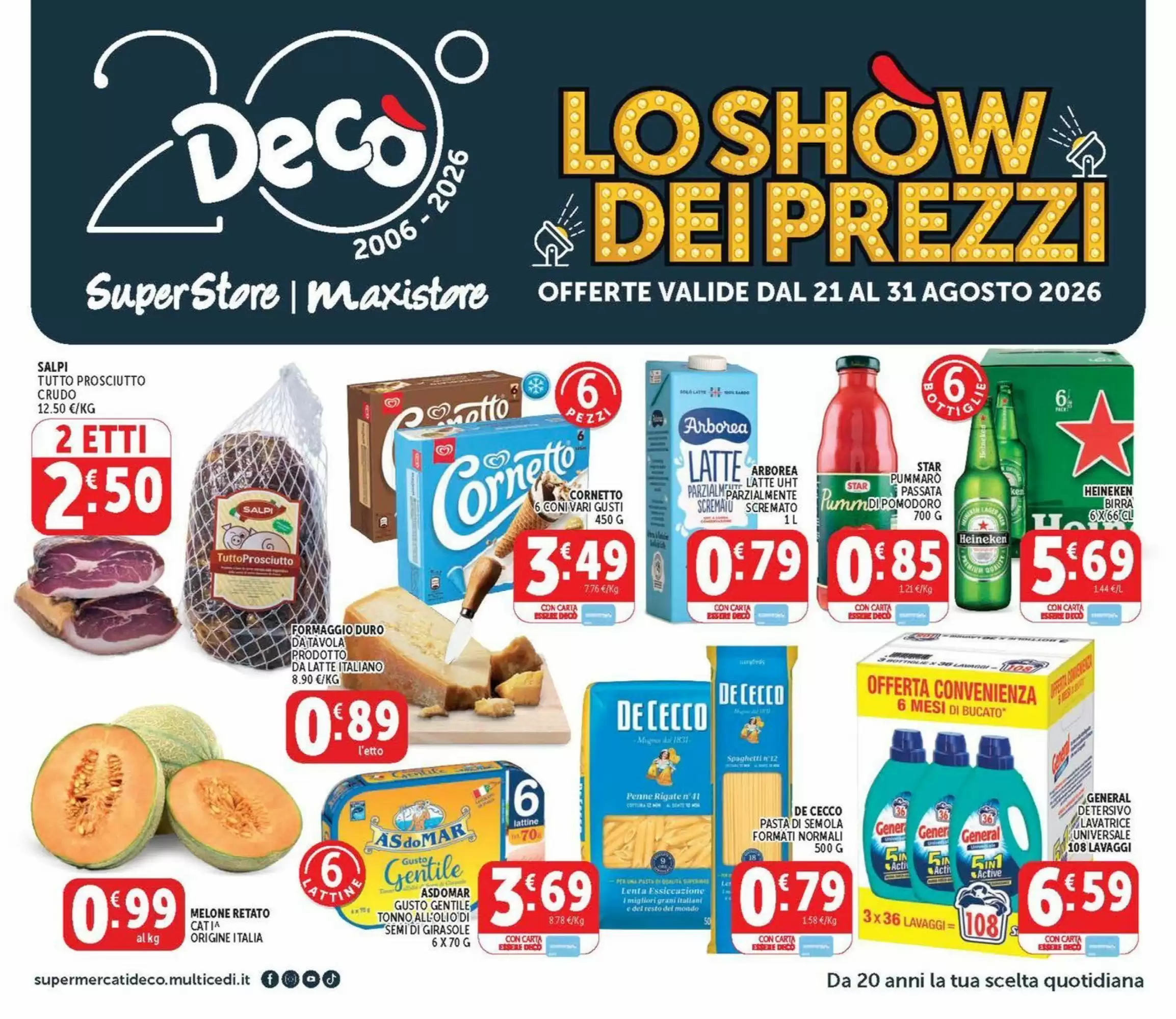 Volantino Decò Supermercati Dal 1 Settembre Al 12 Settembre 2026 Anteprima - Immagine 1 Superstore Dal 21 Agosto