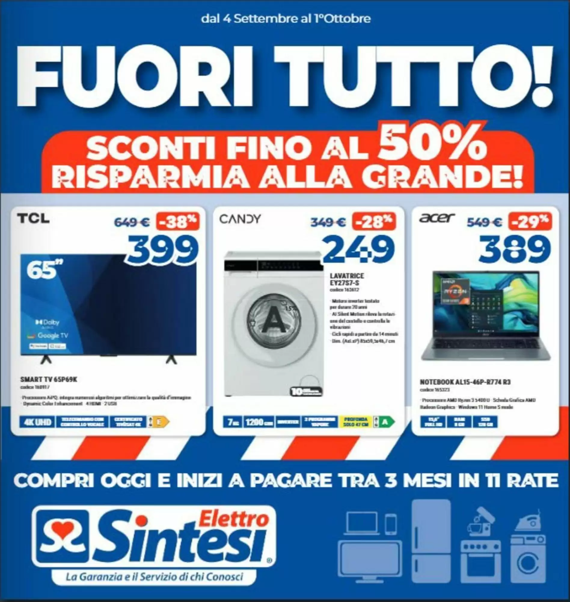 Volantino Elettrosintesi nuovo dal 4 settembre al 1 ottobre 2026 anteprima - Immagine 1 dal 4 settembre