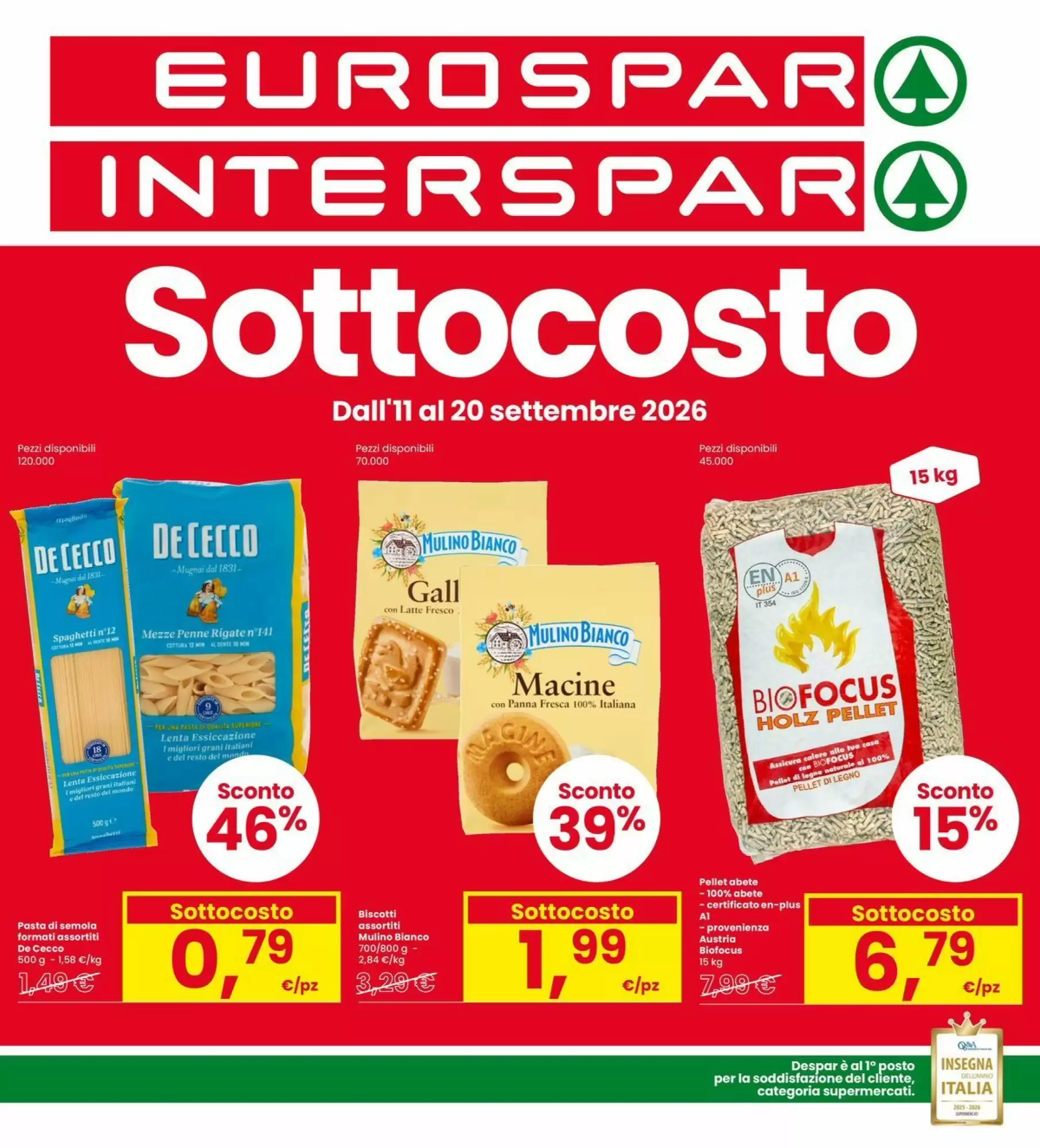 Eurospar Volantino Dal 11 Settembre Al 20 Settembre 2026 Anteprima - Immagine 1 Dal 11 Settembre