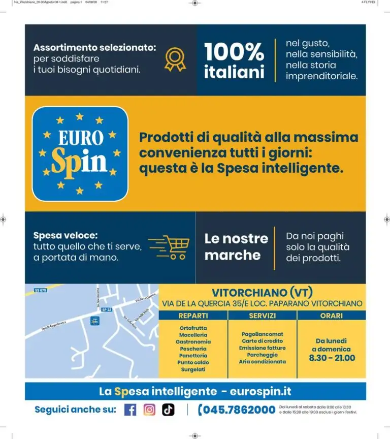 Volantino Eurospin Nuovo Dal 24 Agosto Al 6 Settembre 2026 Anteprima - Immagine 2 Dal 20 Agosto