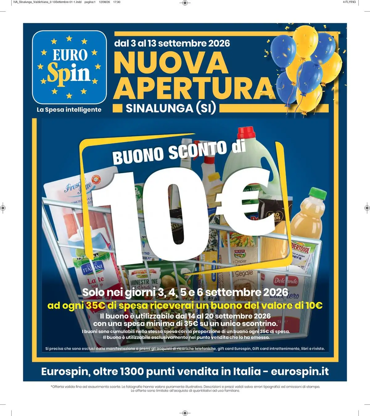 Volantino Eurospin Nuovo Dal 7 Settembre Al 20 Settembre 2026 Anteprima - Immagine 1 Dal 3 Settembre