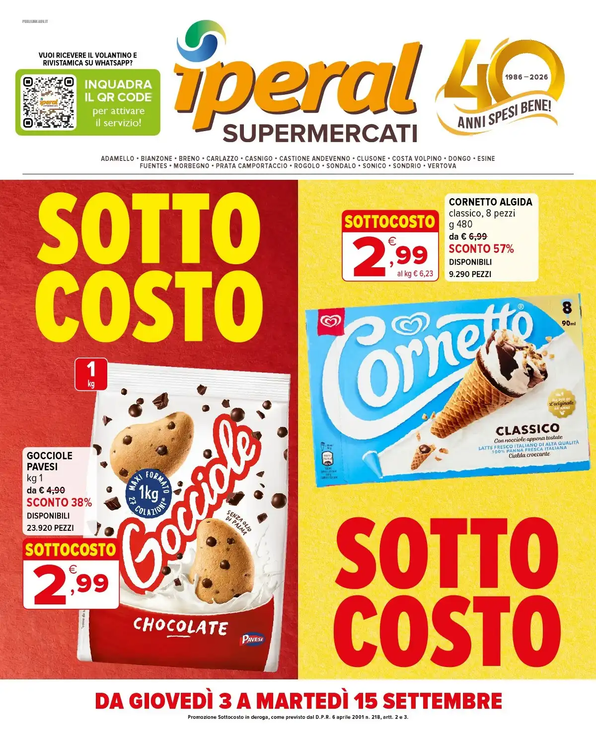 Volantino Iperal nuovo dal 3 settembre al 15 settembre 2026 anteprima - Immagine 1 dal 3 settembre