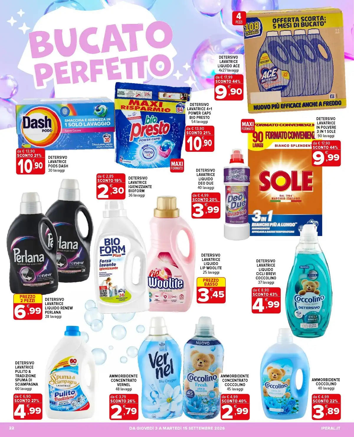 dal 3 settembre
