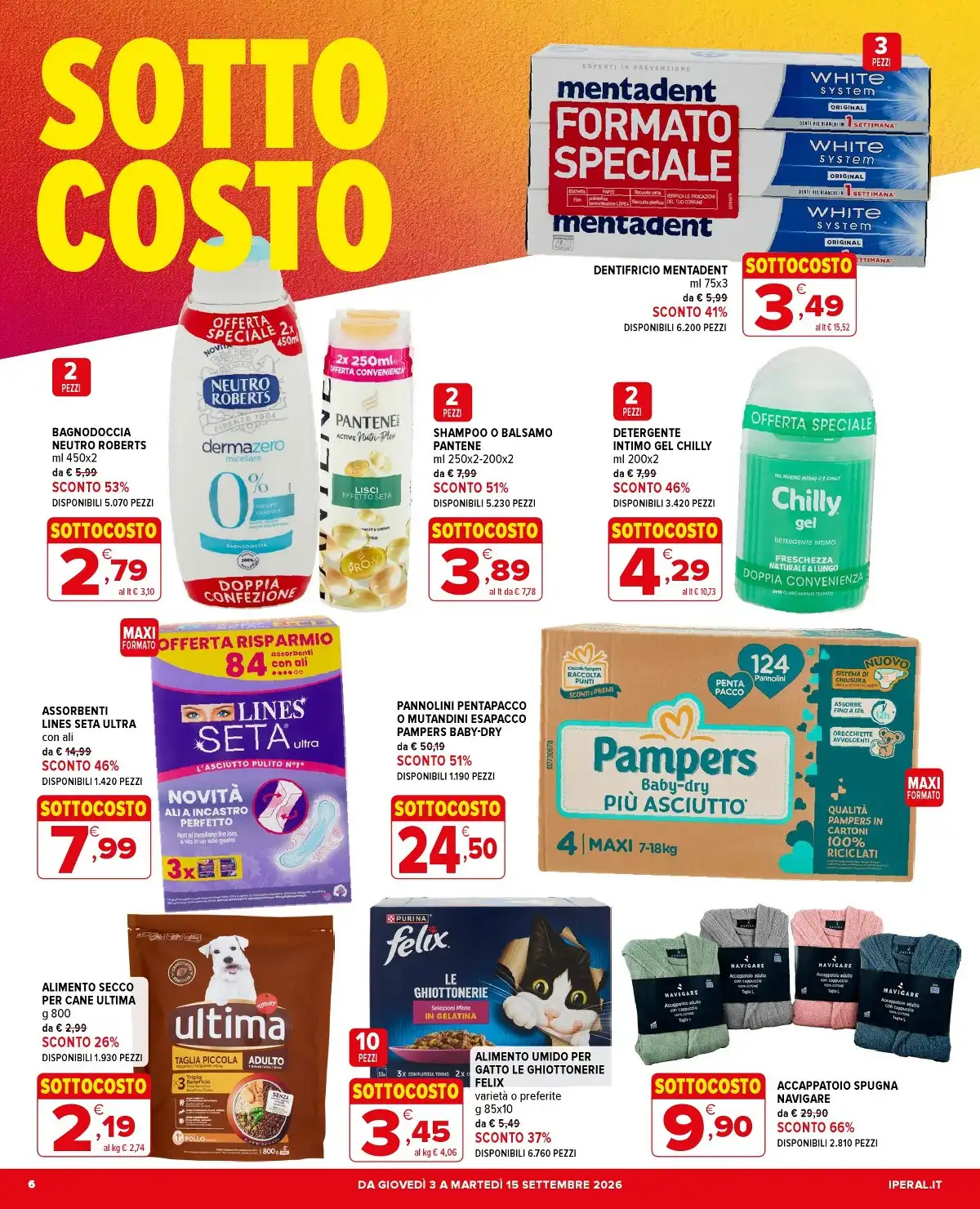 dal 3 settembre