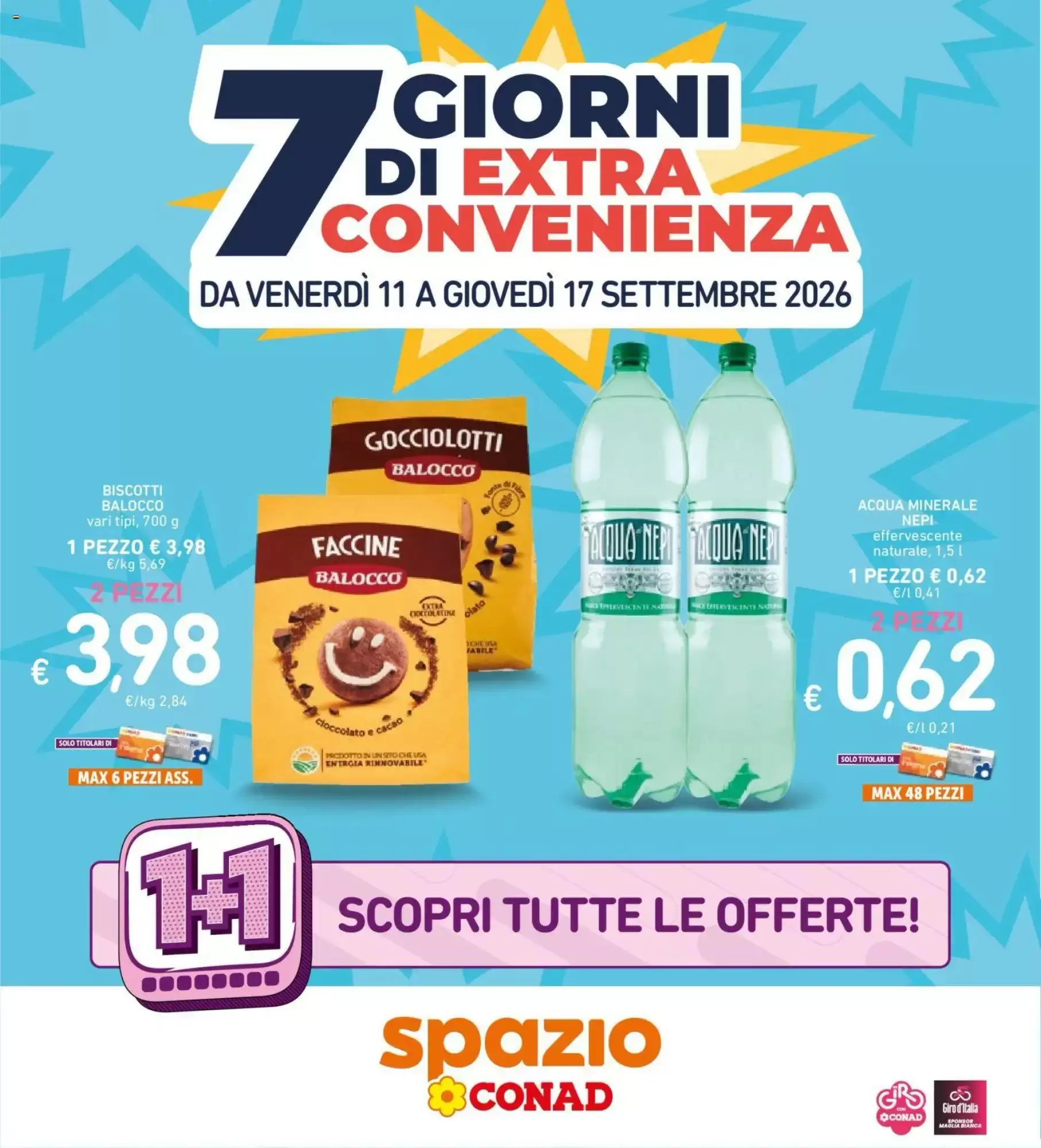 Volantino Spazio Conad dal 11 settembre al 17 settembre anteprima - Immagine 1 dal 11 settembre