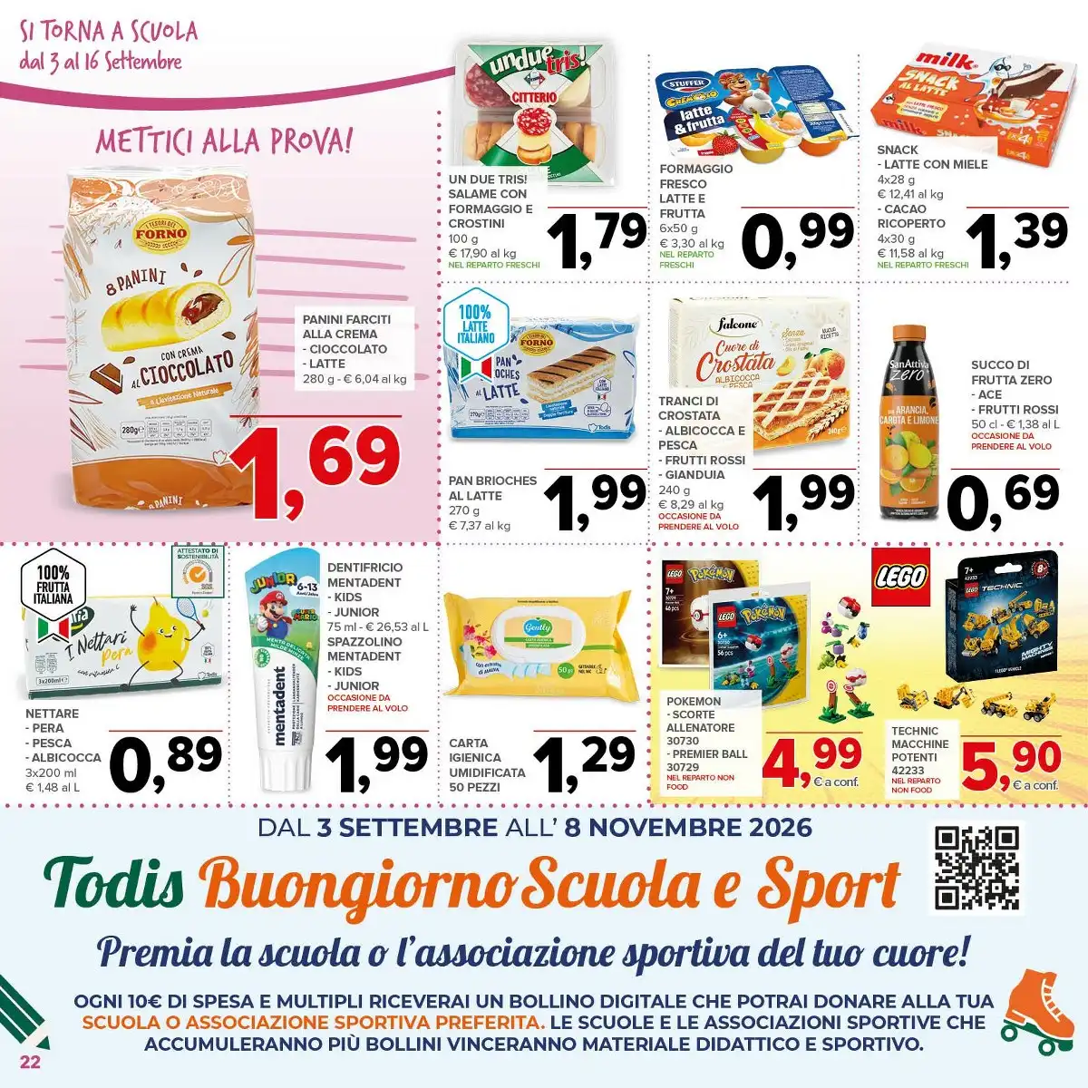 Dal 3 Settembre