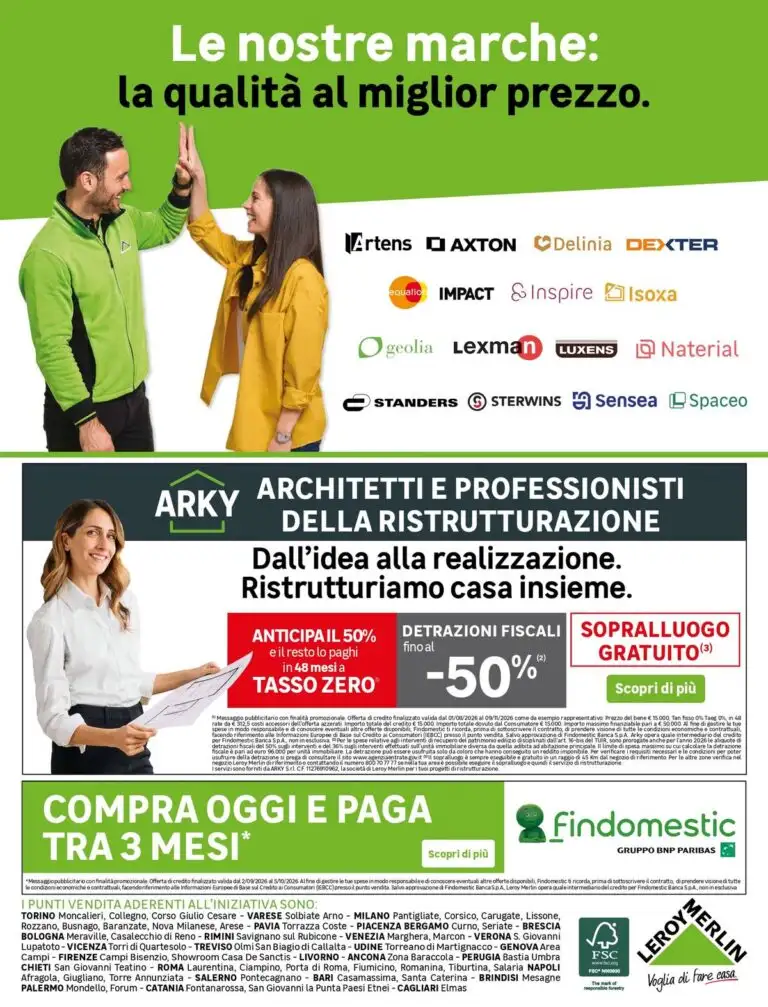 Volantino Leroy Merlin dal 2 settembre al 5 ottobre 2026 anteprima - Immagine 2 dal 2 settembre