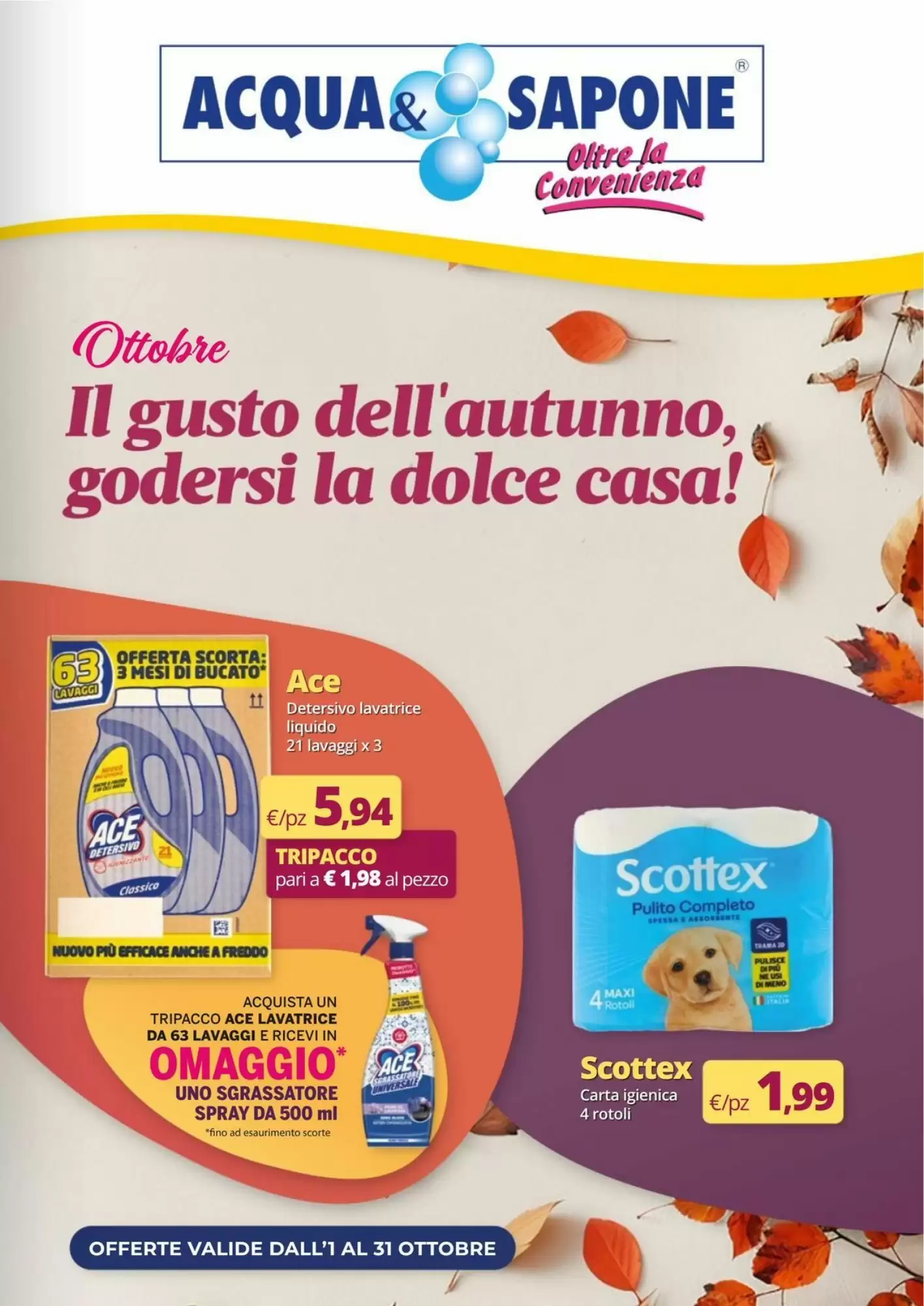 Volantino Acqua &Amp; Sapone Nuovo Dal 22 Ottobre Al 31 Ottobre 2026 Anteprima - Immagine 1 Dal 1 Ottobre