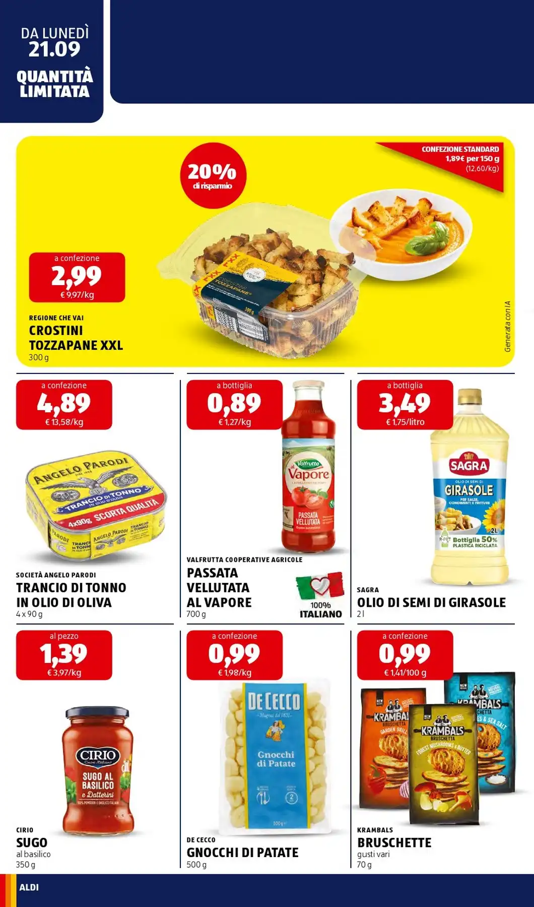 Volantino Aldi - Immagine 2 Dal 21 Settembre