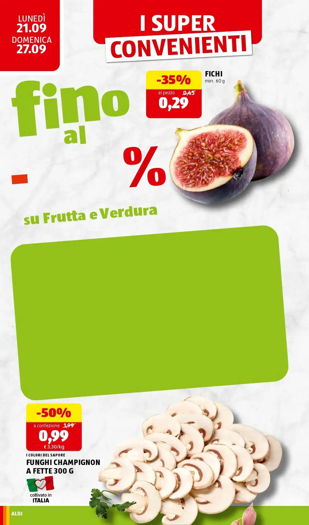 Dal 21 Settembre