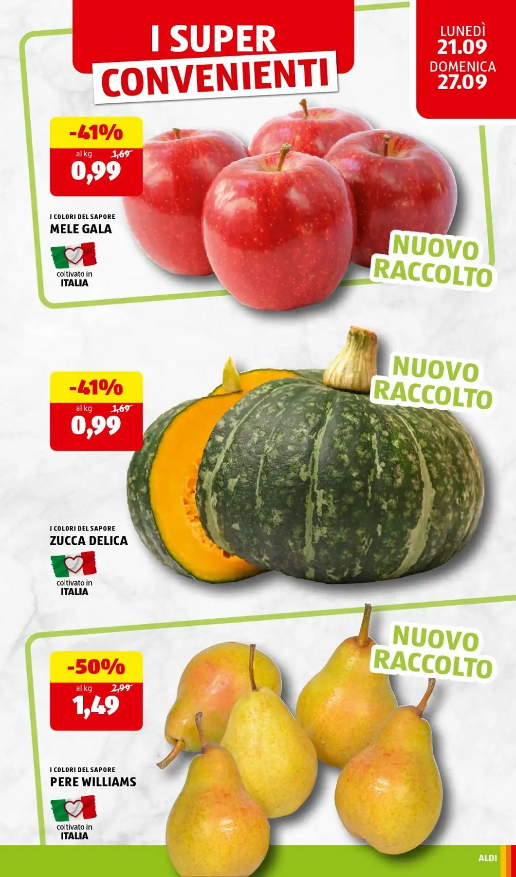 Dal 21 Settembre