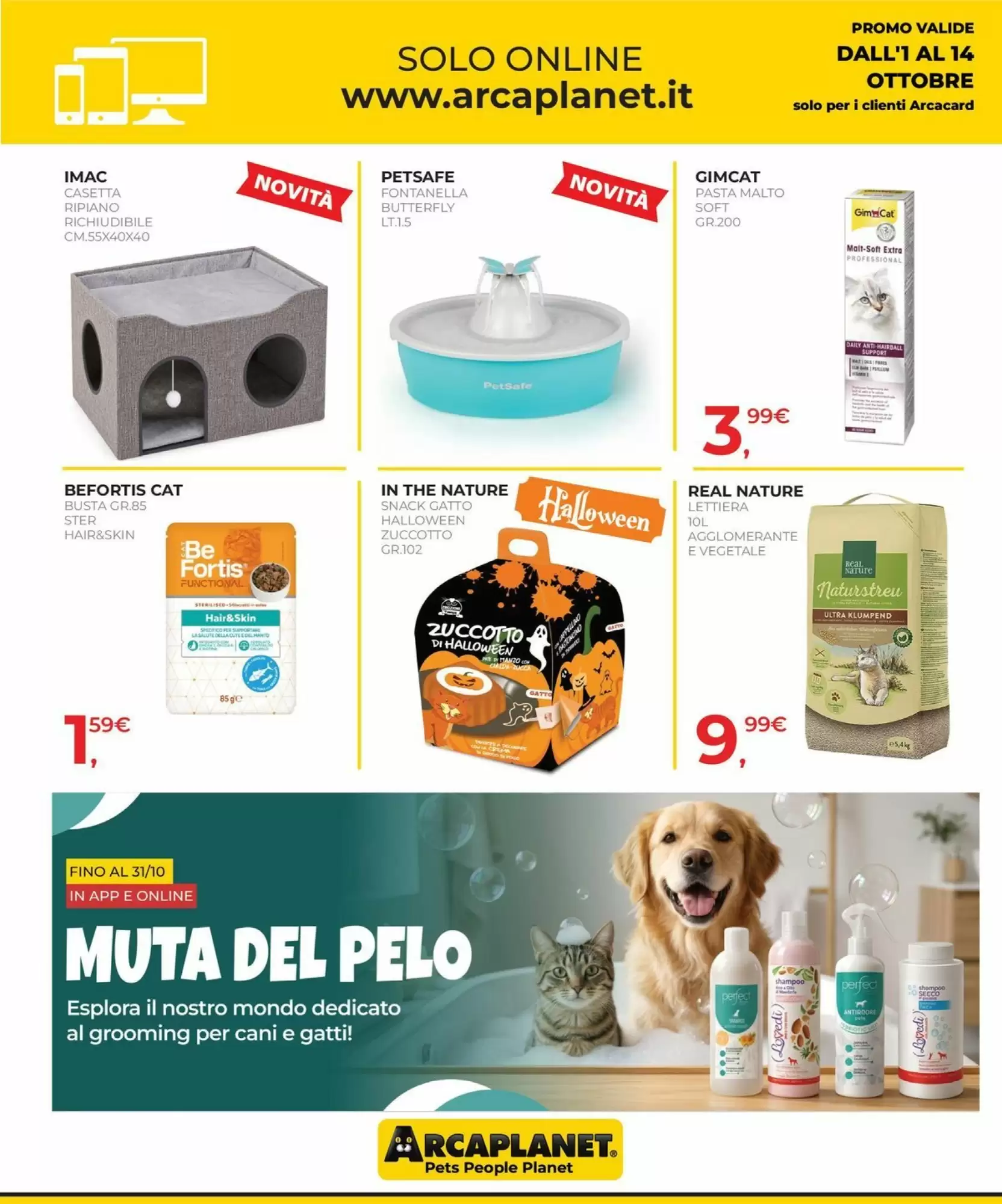 Volantino Arcaplanet Nuovo Dal 1 Ottobre Al 14 Ottobre 2026 Anteprima - Immagine 4 Dal 1 Ottobre Halloween