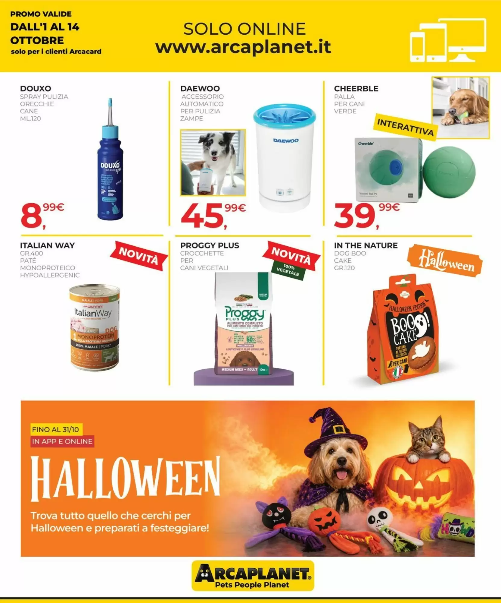 Volantino Arcaplanet Nuovo Dal 1 Ottobre Al 14 Ottobre 2026 Anteprima - Immagine 1 Dal 1 Ottobre Halloween