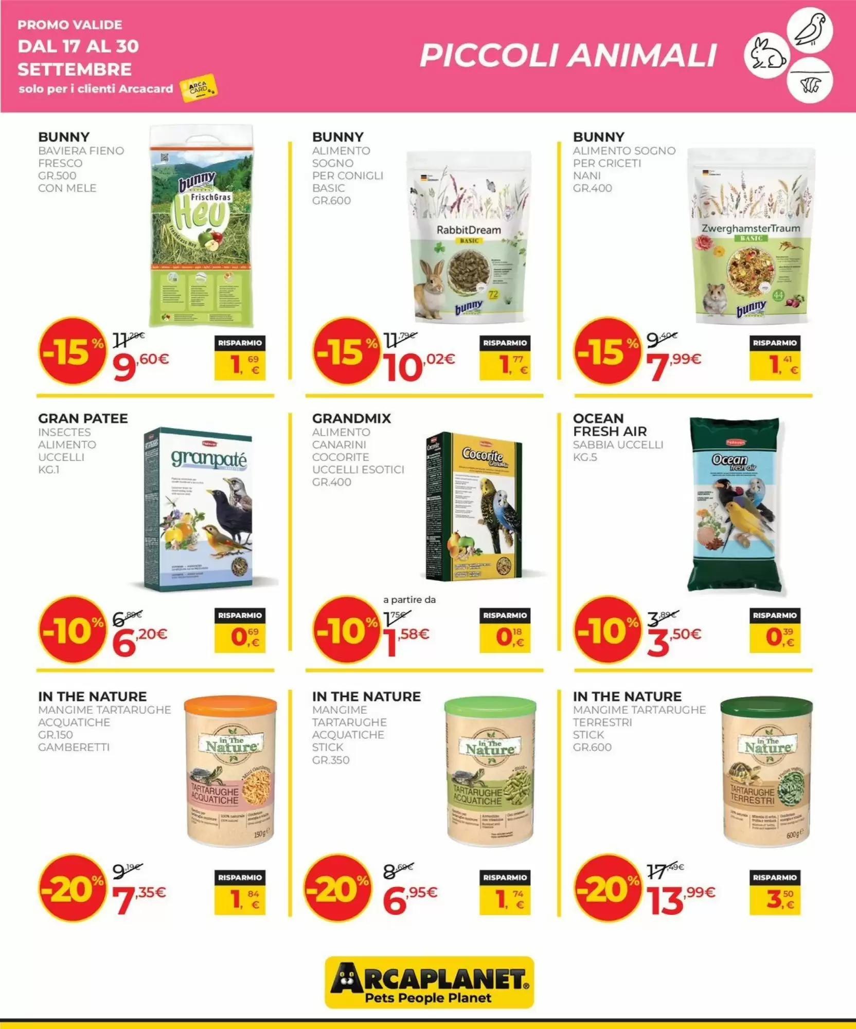 Dal 17 Settembre