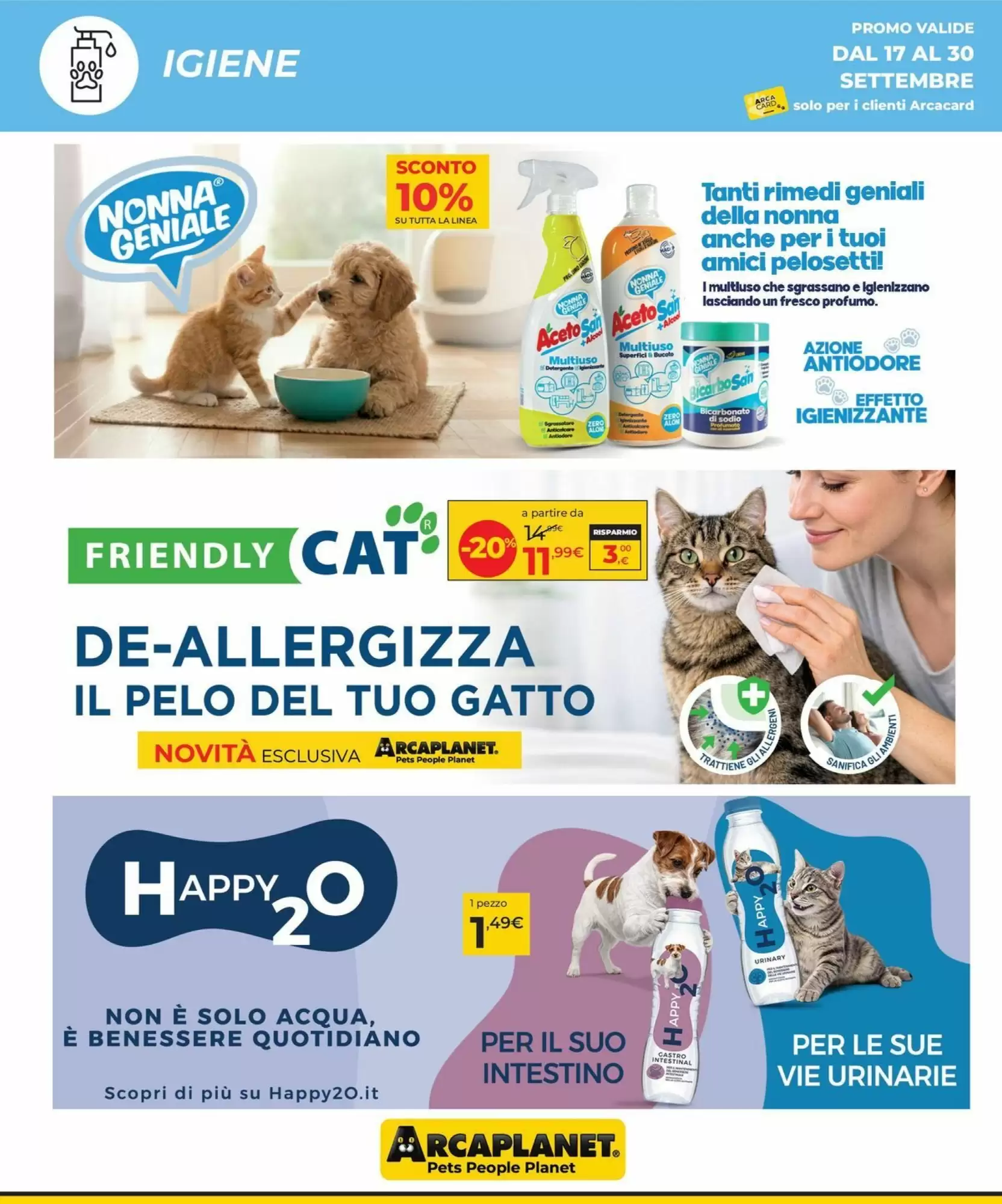 Dal 17 Settembre