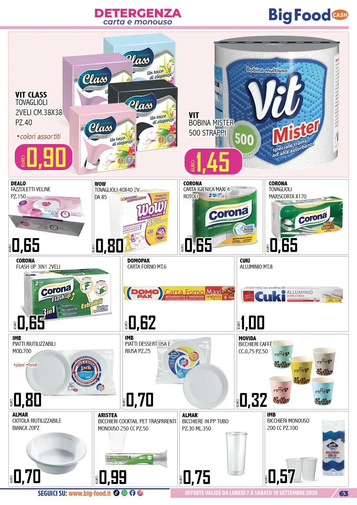 Volantino Big Food Nuovo Dal 7 Settembre Al 19 Settembre 2026 Anteprima - Immagine 1 Dal 7 Settembre