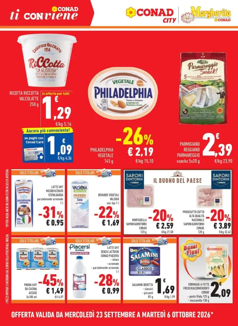 Volantino Conad City Dal 23 Settembre Al 6 Ottobre 2026 Anteprima - Immagine 4 Dal 23 Settembre