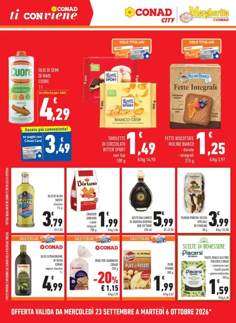 Volantino Conad City Dal 23 Settembre Al 6 Ottobre 2026 Anteprima - Immagine 2 Dal 23 Settembre
