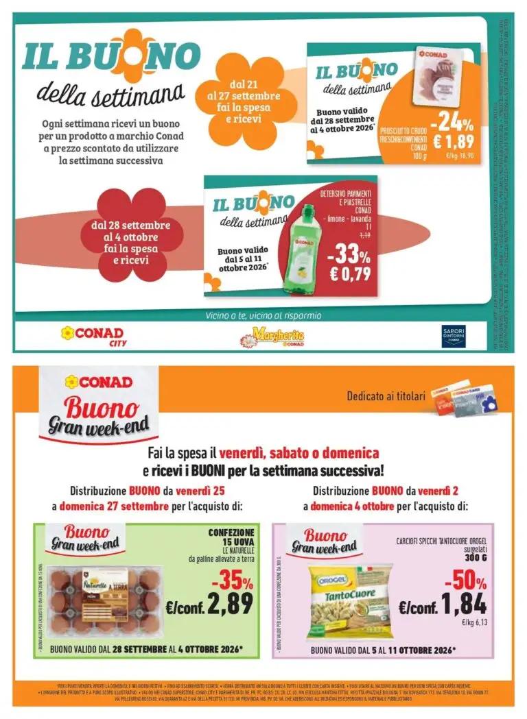 Volantino Conad City Dal 23 Settembre Al 6 Ottobre 2026 Anteprima - Immagine 1 Dal 23 Settembre