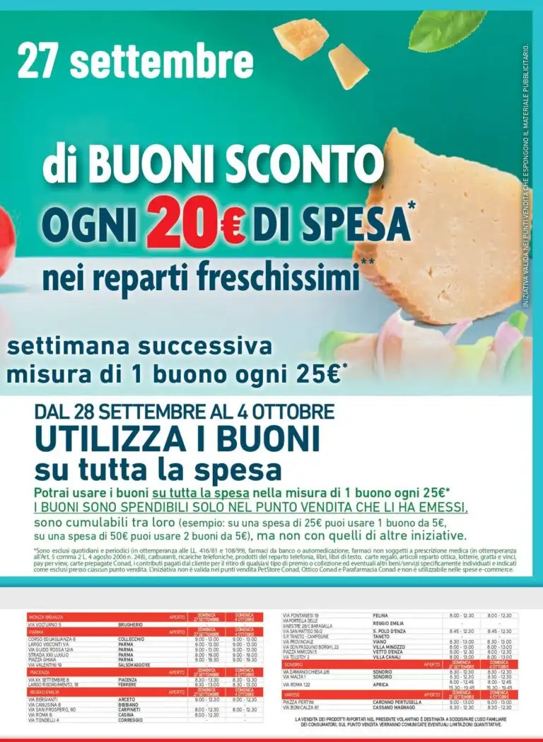 Volantino Conad City Dal 23 Settembre Al 6 Ottobre 2026 Anteprima - Immagine 1 Dal 23 Settembre