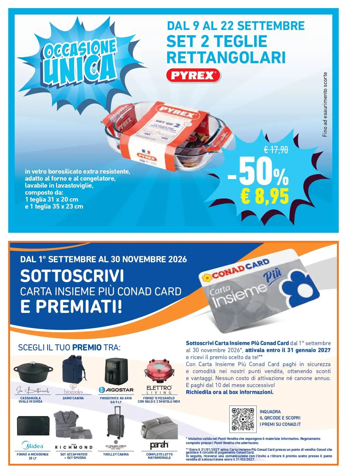 Volantino Conad City dal 9 settembre al 22 settembre 2026 anteprima - Immagine 1 dal 9 settembre