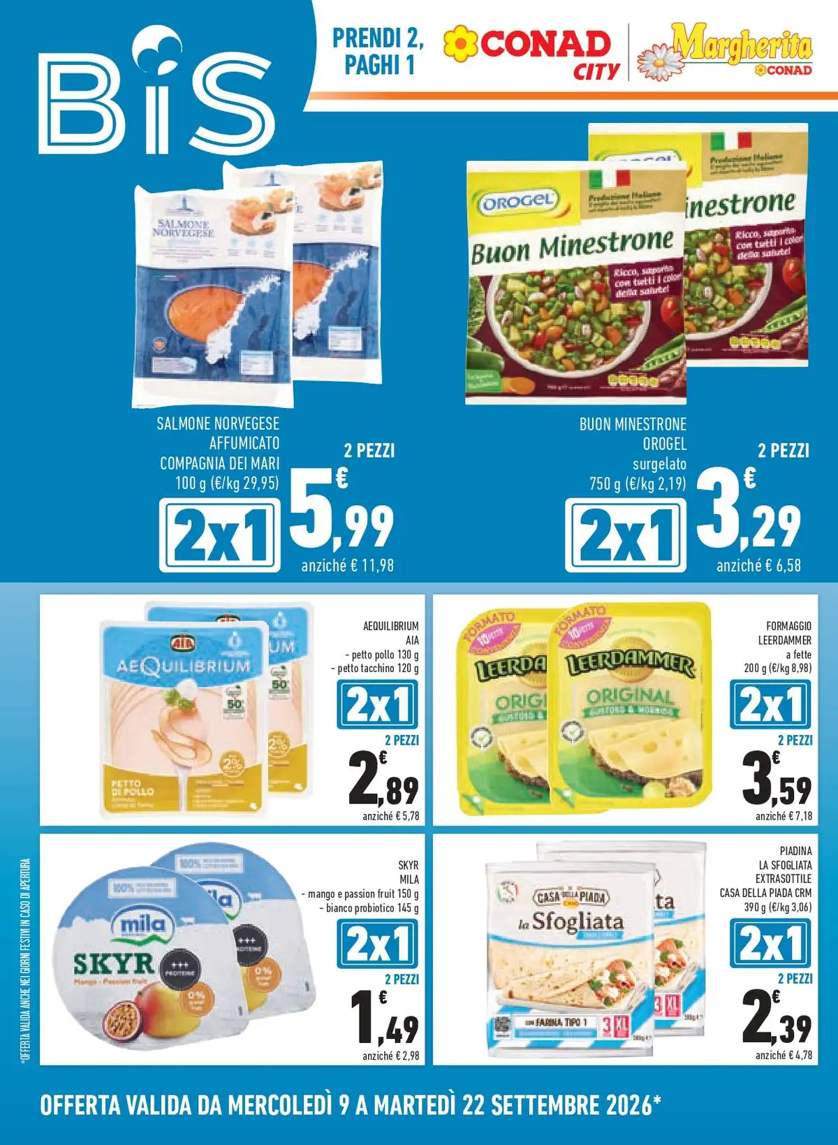 Volantino Conad City dal 9 settembre al 22 settembre 2026 anteprima - Immagine 2 dal 9 settembre
