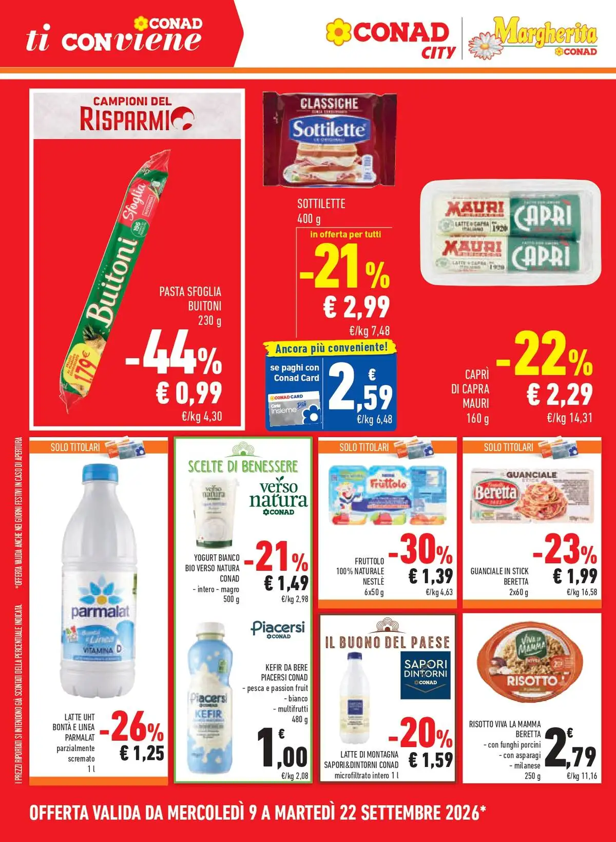 Volantino Conad City dal 9 settembre al 22 settembre 2026 anteprima - Immagine 2 dal 9 settembre