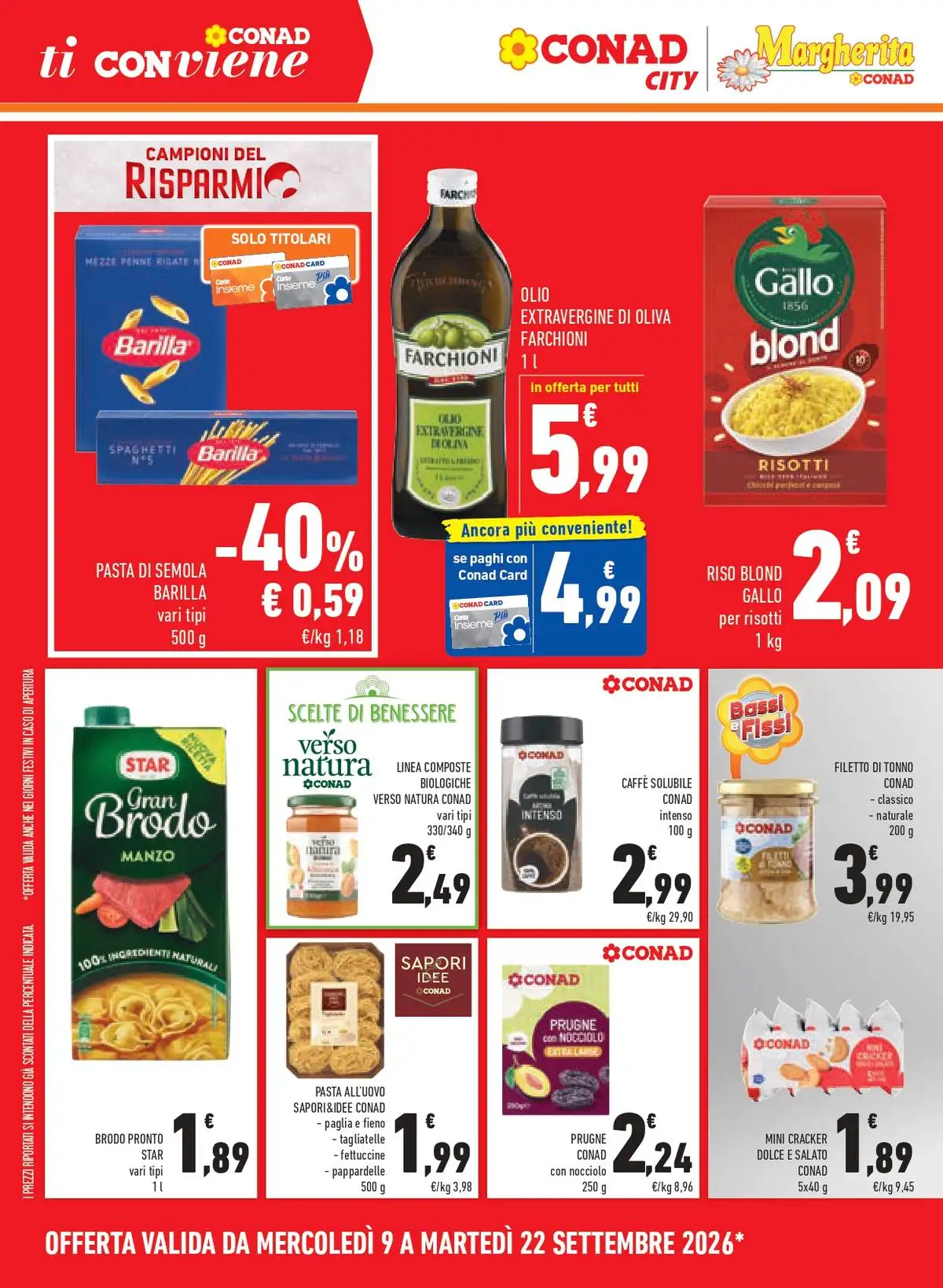 Volantino Conad City dal 9 settembre al 22 settembre 2026 anteprima - Immagine 4 dal 9 settembre