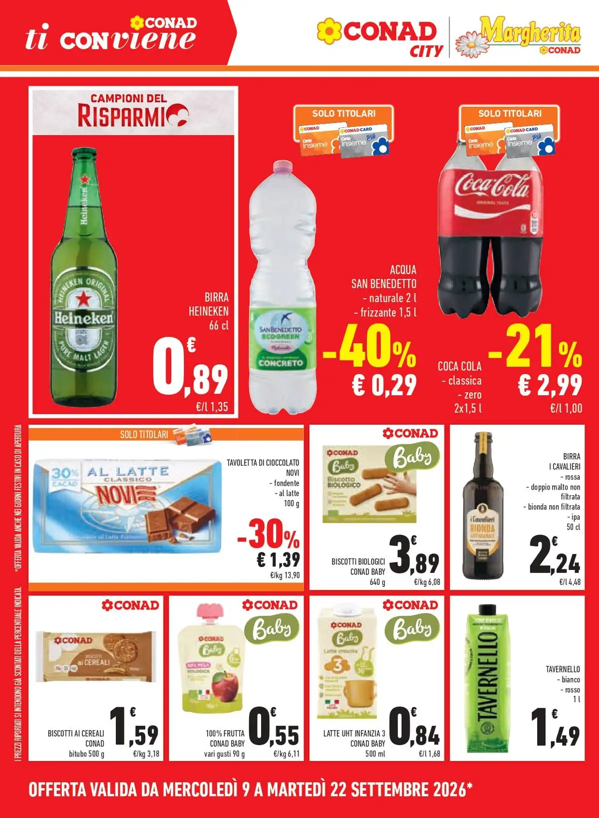 Volantino Conad City dal 9 settembre al 22 settembre 2026 anteprima - Immagine 2 dal 9 settembre