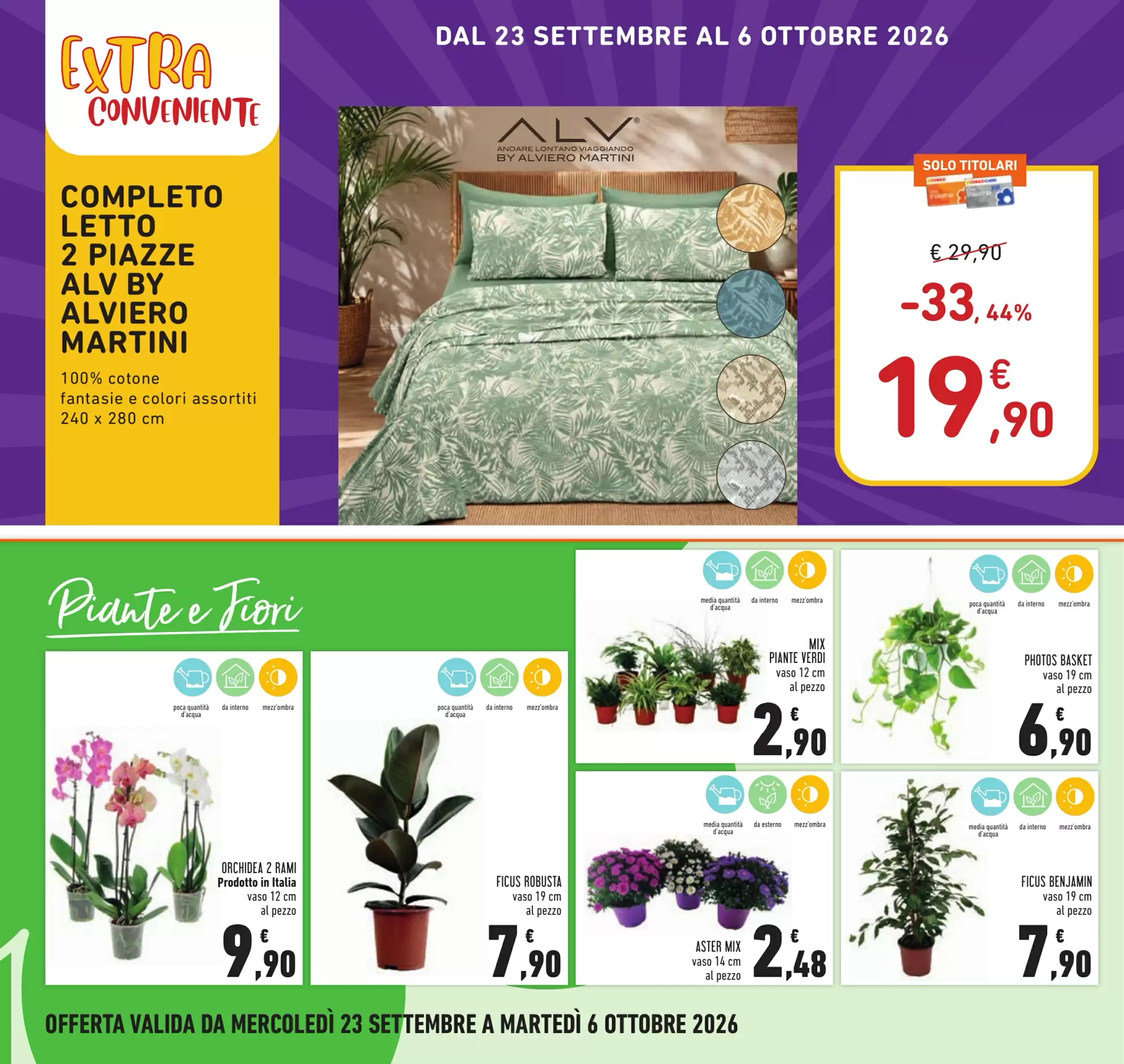 Dal 23 Settembre