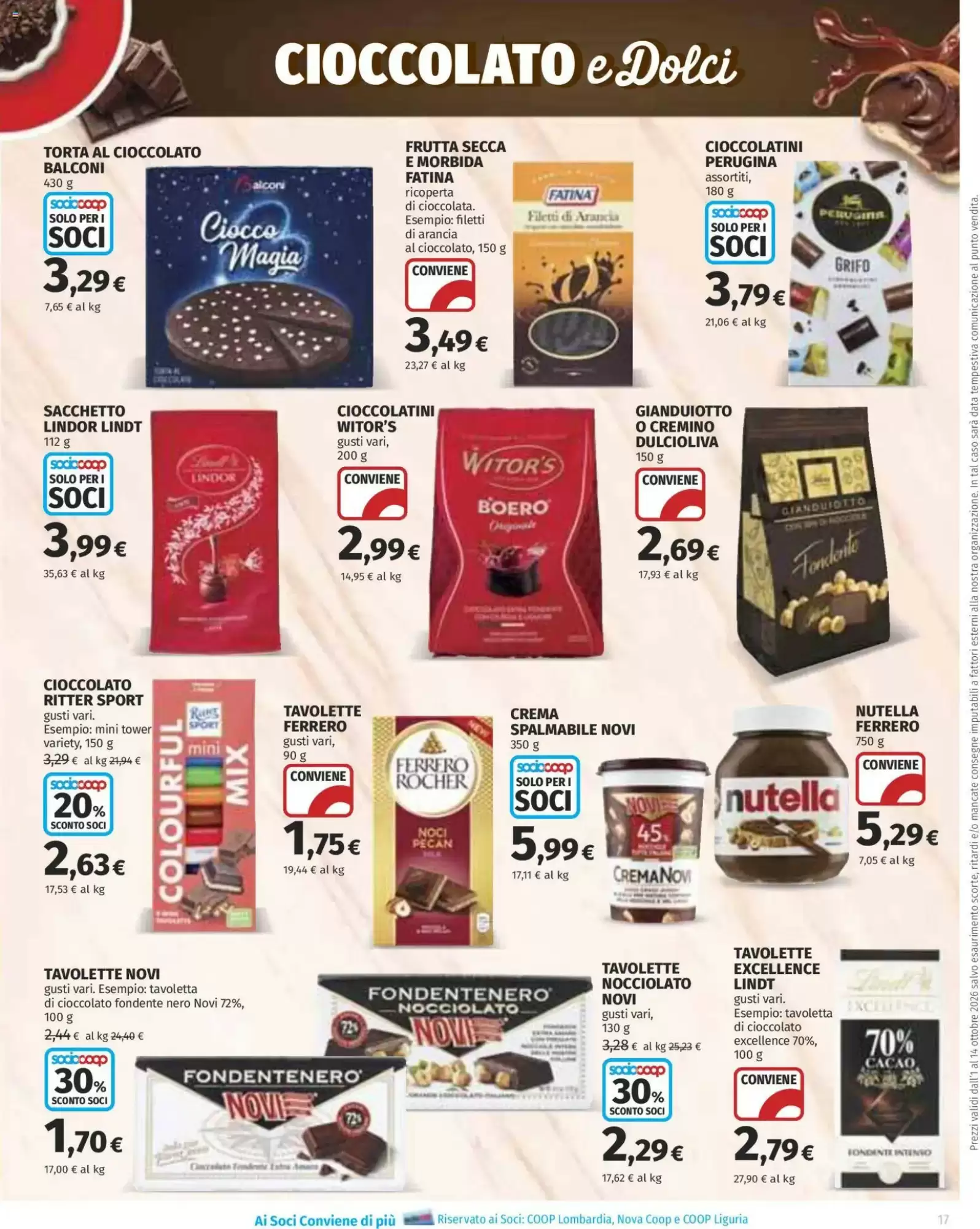 Dal 1 Ottobre