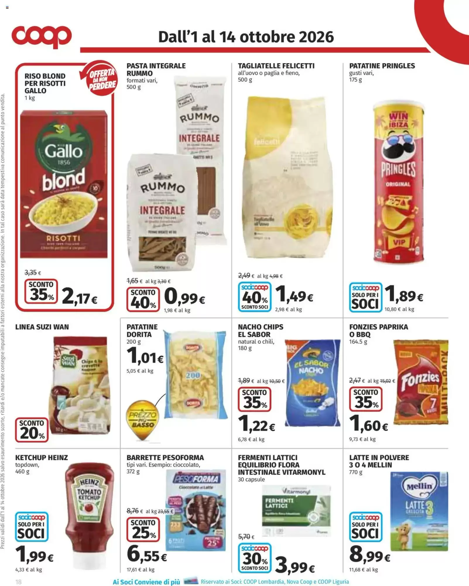 Dal 1 Ottobre