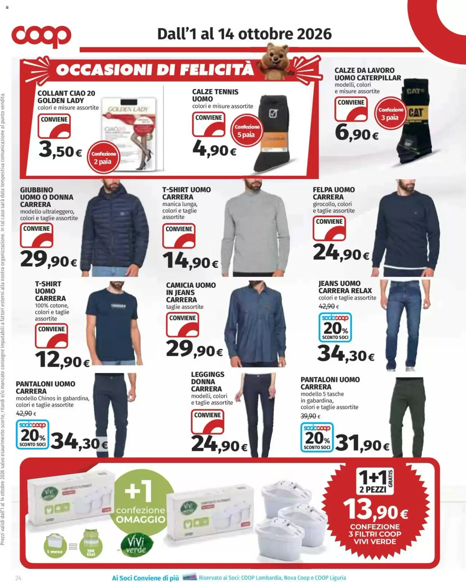 Dal 1 Ottobre