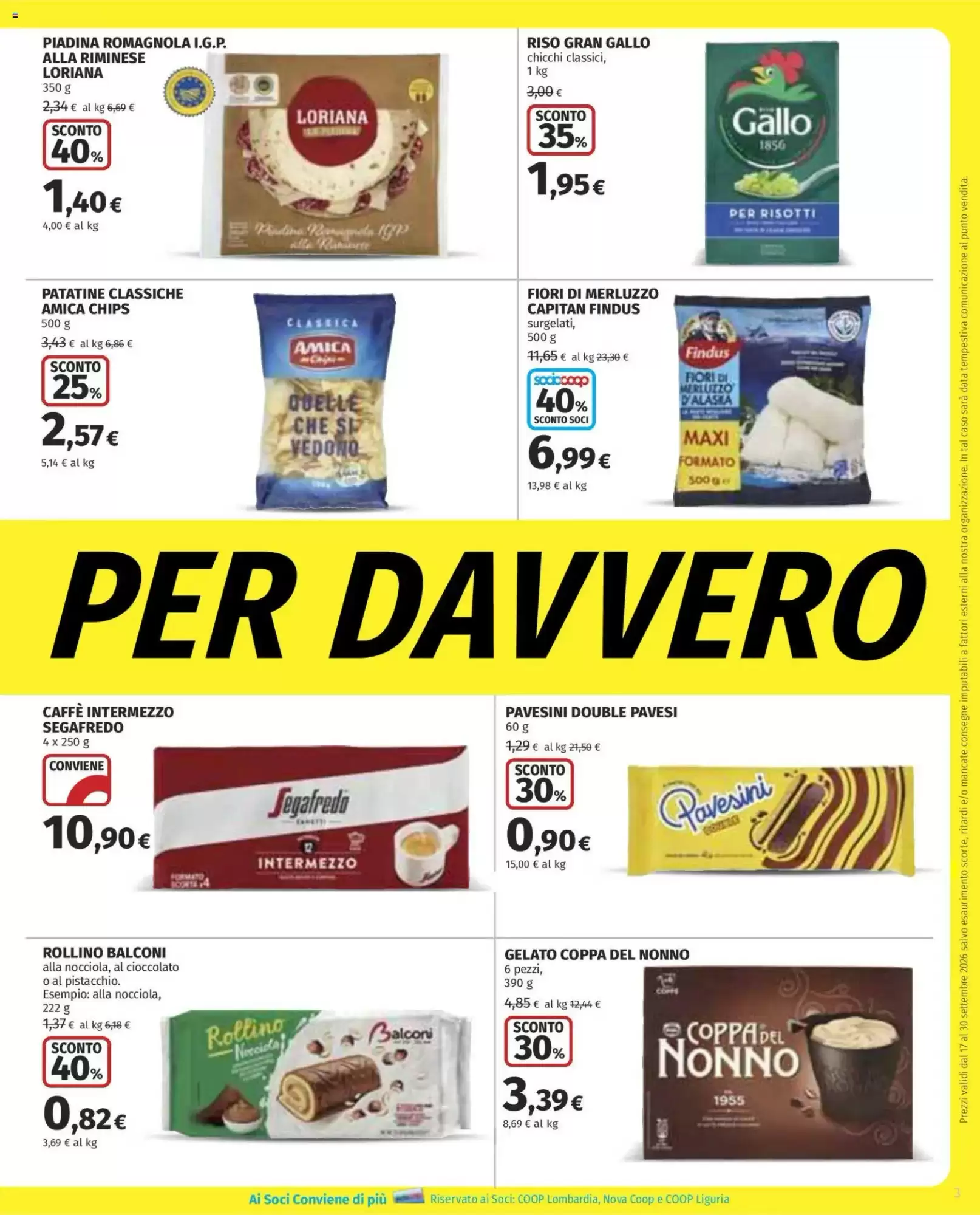 Dal 17 Settembre