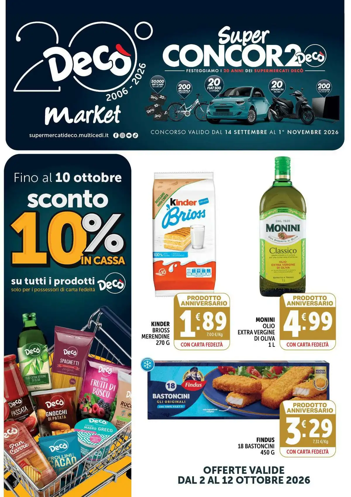 Volantino Decò Market Dal 2 Ottobre Al 12 Ottobre 2026 Anteprima - Immagine 1 Dal 2 Ottobre