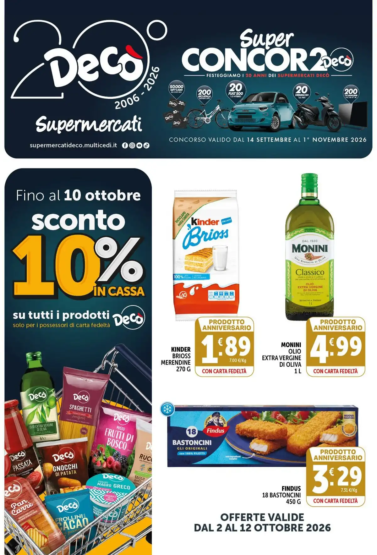 Volantino Deco Supermercati Dal 2 Ottobre Al 12 Ottobre 2026 Anteprima - Immagine 1 Dal 2 Ottobre